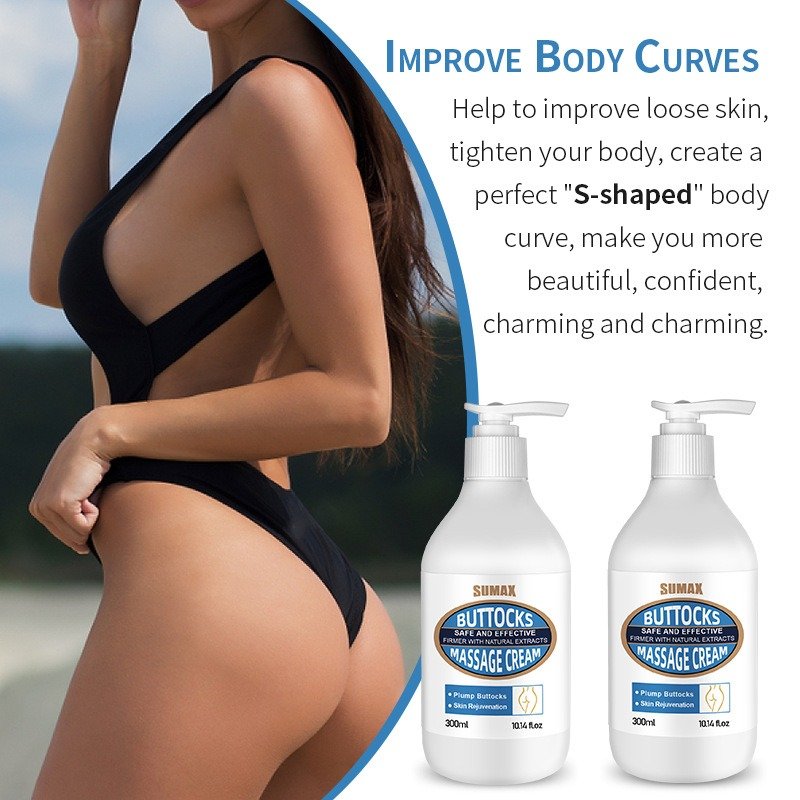 Wholesale Firming Moisturizing Shea Butter Body Cream Pressing Bottle Buttocks Enlargement Massage Cream For Body Care
