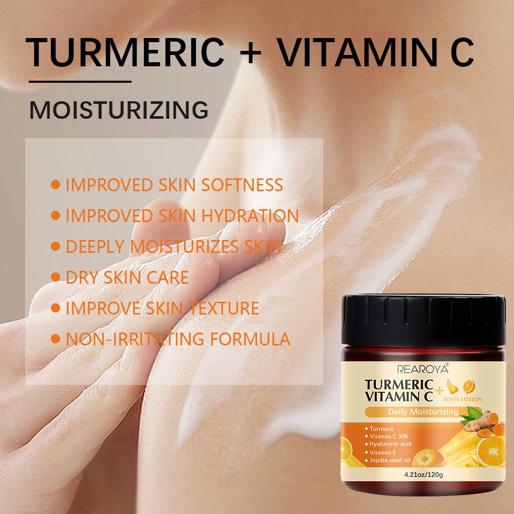 Body Lotions Custom Fragrance-free Brightening Moisturizing and Milk Turmeric Vitamin C Whitening Body Lotion