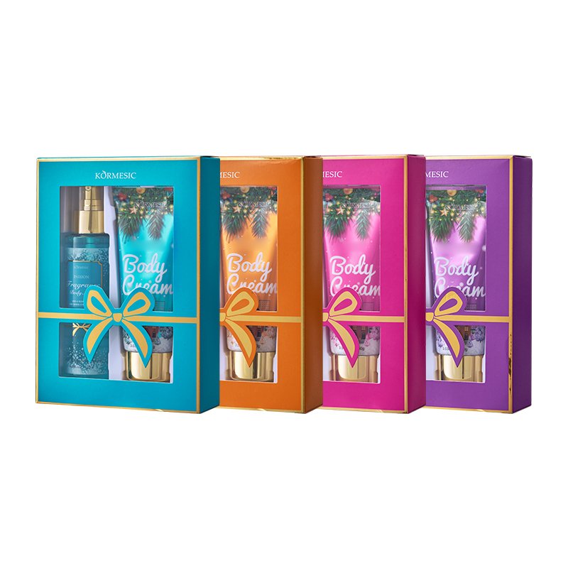 OEM ODM Private Label KORMESIC christmas skin care best christmas gift whitening body lotion Fragrance Body Care Set