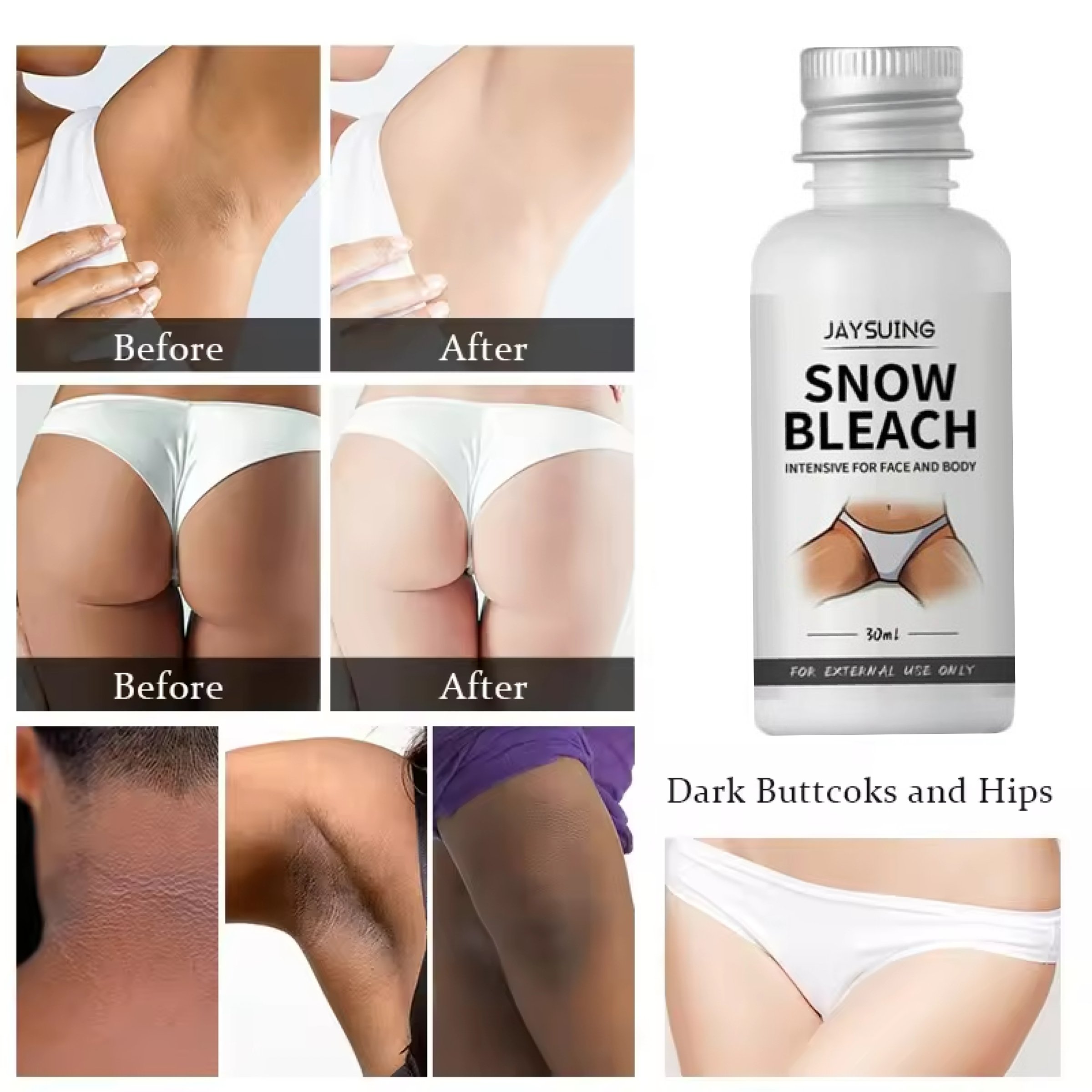 Snow Bleach Cream Private Part Underarm Whitening Lotion Wholesale Private Brand 30ml Liquid White Adults Female Inner OEM/ODM