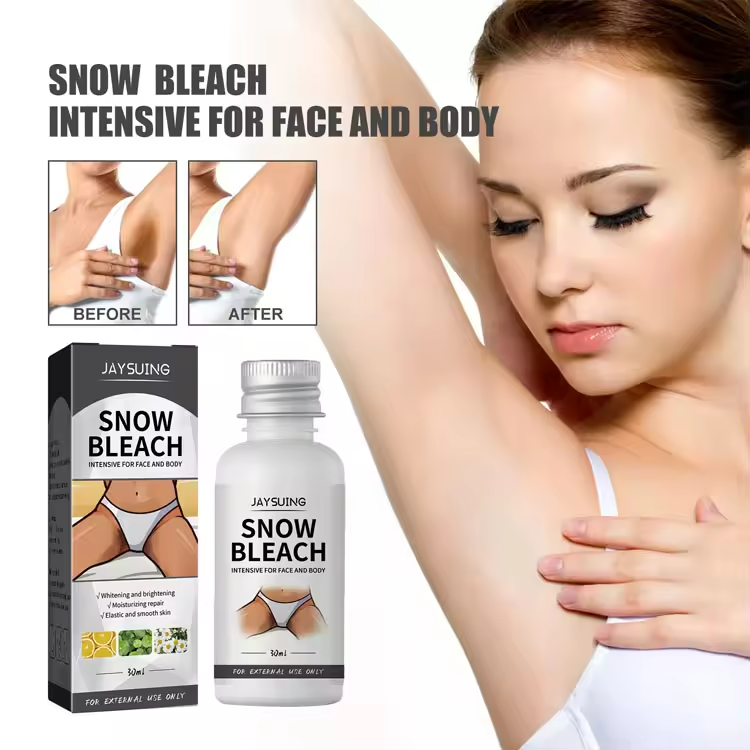 Snow Bleach Cream Private Part Underarm Whitening Lotion Wholesale Private Brand 30ml Liquid White Adults Female Inner OEM/ODM