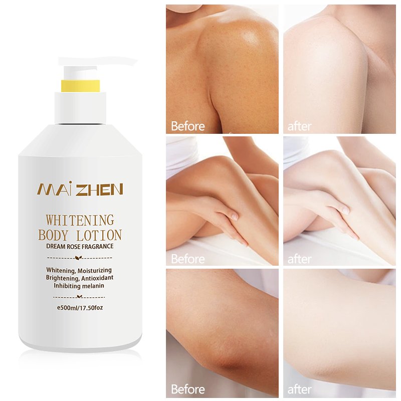 NEW AHA Whitening Body Lotion Contains Vitamin C and Niacinamide Hydrating Antioxidant Skin Care Lightening Body Lotion OEM