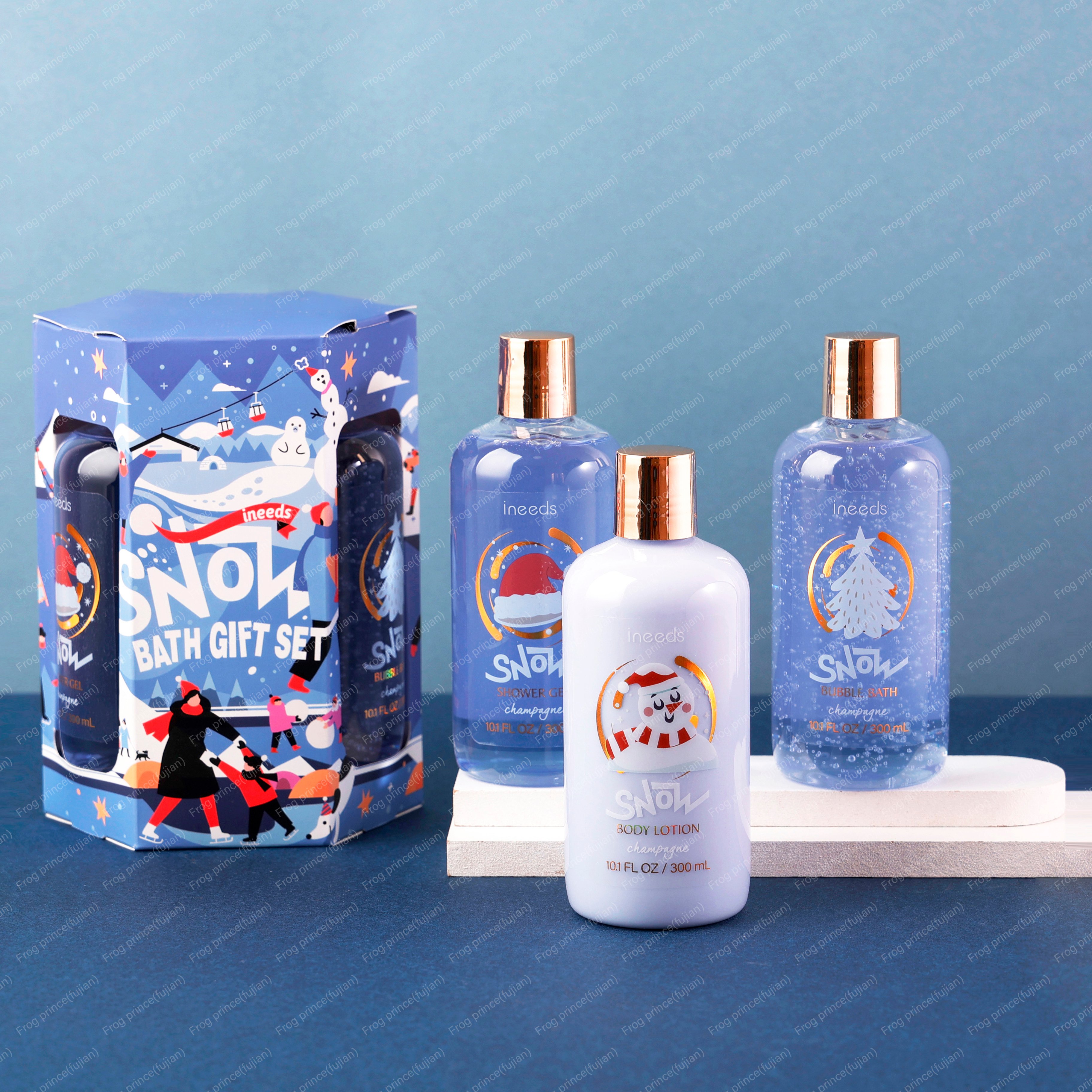Customized Eco-friendly Pampering Body Care Spa Kit Bath Gift Set Box Packaging Pack of 3