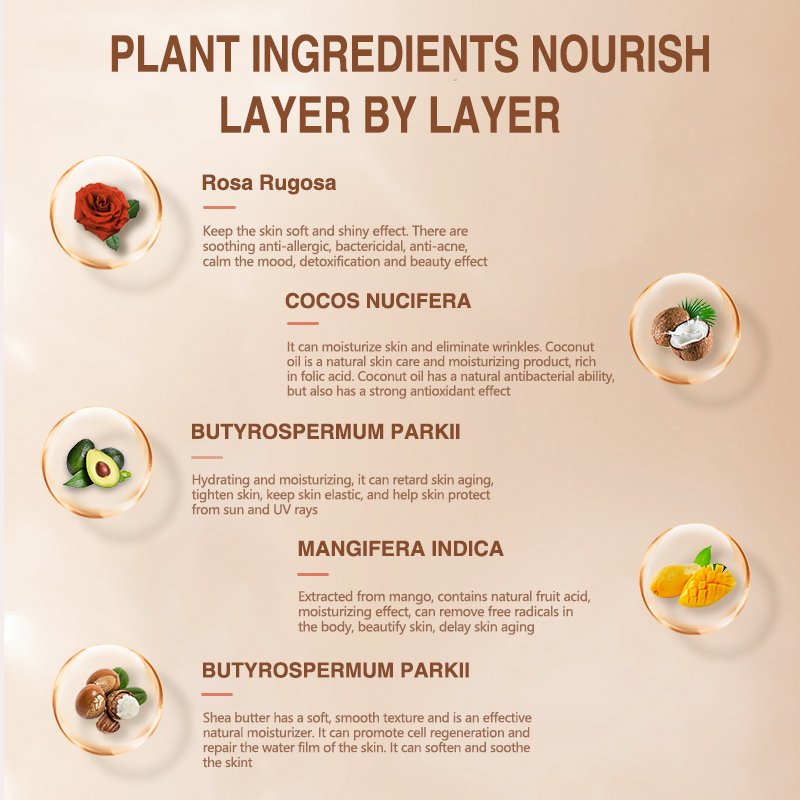 Organic Private Label Skin Care Lightening Moisturizer Body Lotion Cream Whipped Coconut Mango Shea Body Butter