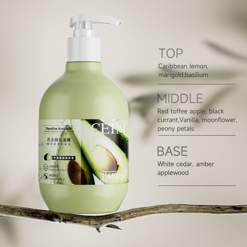 Wholesale Premium Squalane Avocado Avocado Body Lotion Cream Custom Logo Private Label Anti Aging Moisturizing Body Care Lotion