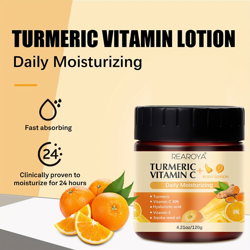 Wholesale Vitamin C Hyaluronic Acid Facial Lotion Body Moisturizer Hydrating Turmeric Body Lotion
