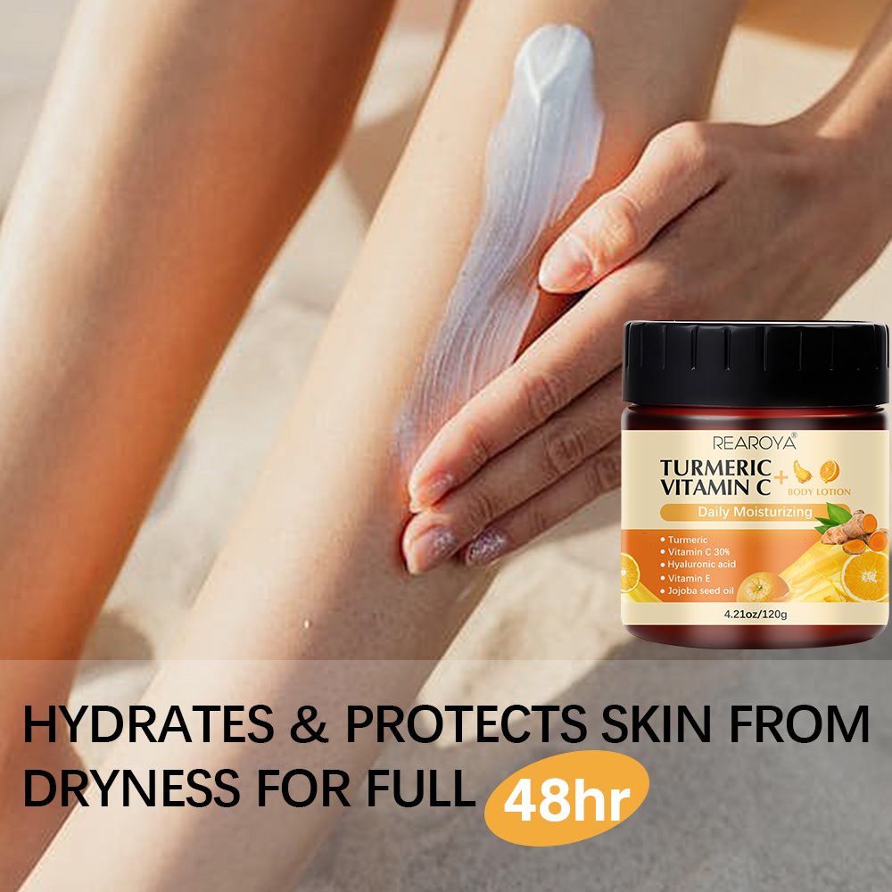 Wholesale Vitamin C Hyaluronic Acid Facial Lotion Body Moisturizer Hydrating Turmeric Body Lotion