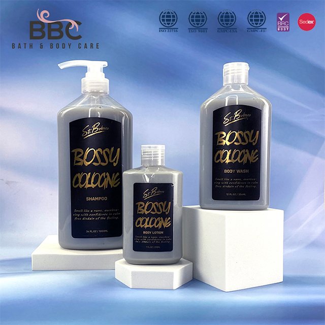 BBC sulphate and paraben free shampoo perfume body lotion and body wash set bodycare
