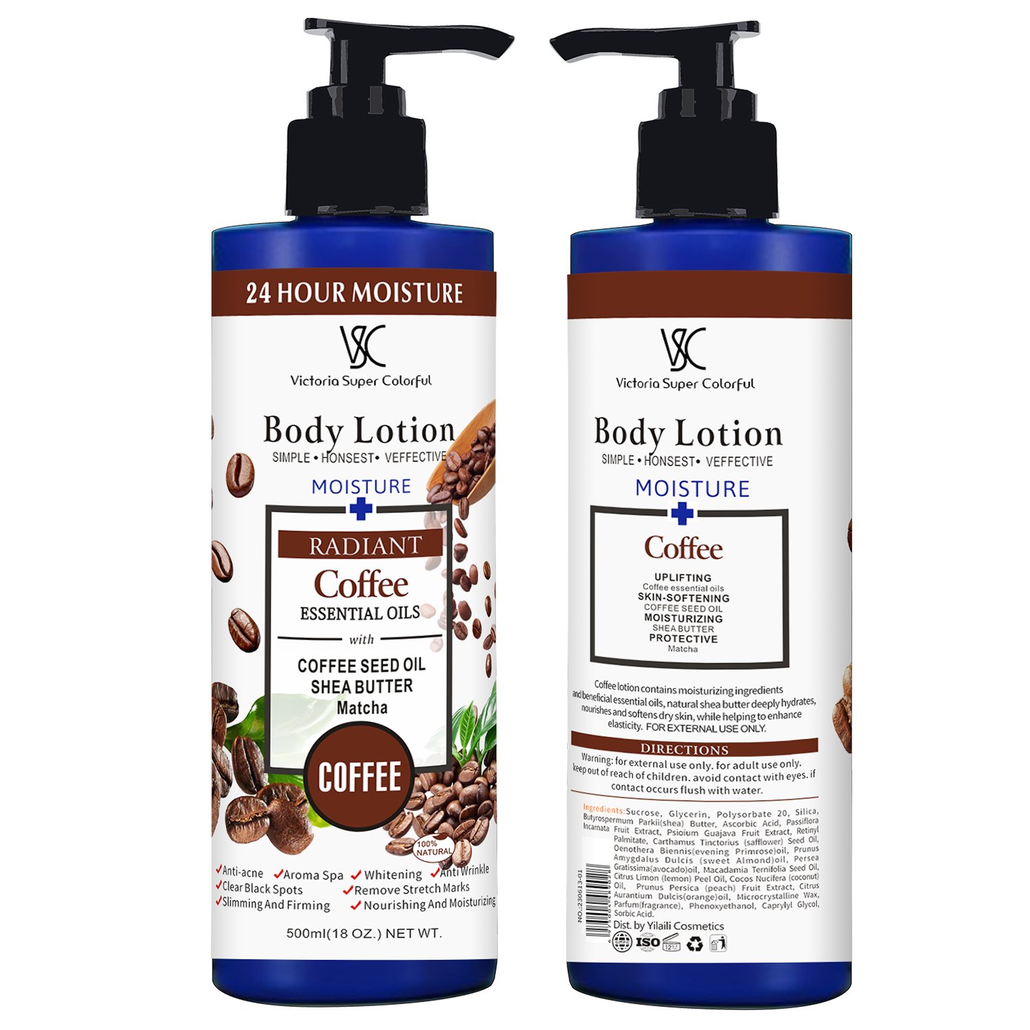 High quality 24 hour Moisture Body Lotion Whitening Beauty Skincare Vitamin C Brightening Nourishing Body Aroma Spa