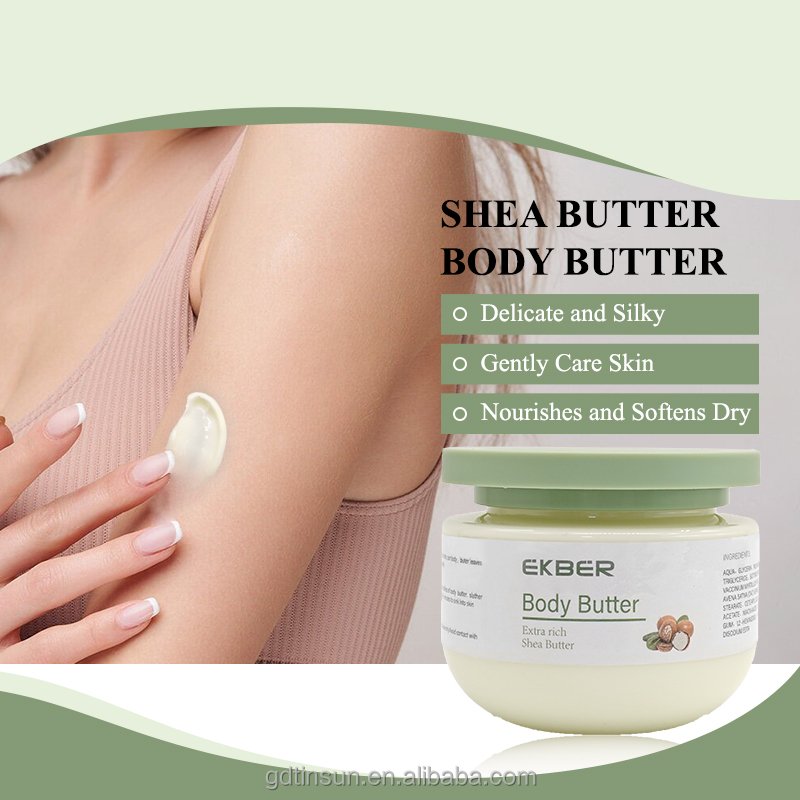 OEMODM Wholesale Natural Dry Skin Deep Nourishing Lightening Body cream Shea butter Moisturizing Body Lotion Butter