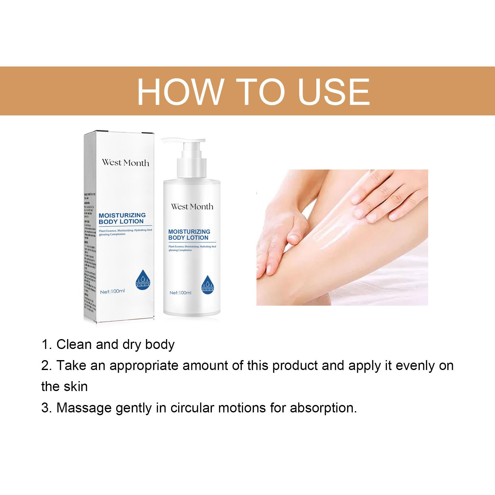 100ML Private Label Whitening and Moisturizing Organic Hyaluronic Acid Nicotinamide Whitening Body Lotion