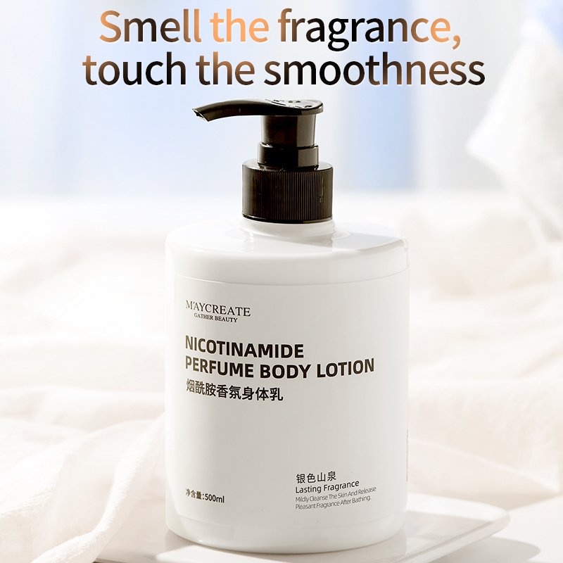 Private Label in Stock Body Lotion 500ml Nicotinamide Whitening Body Lotion Moisturizing Body Lotion Tube Factory Wholesale