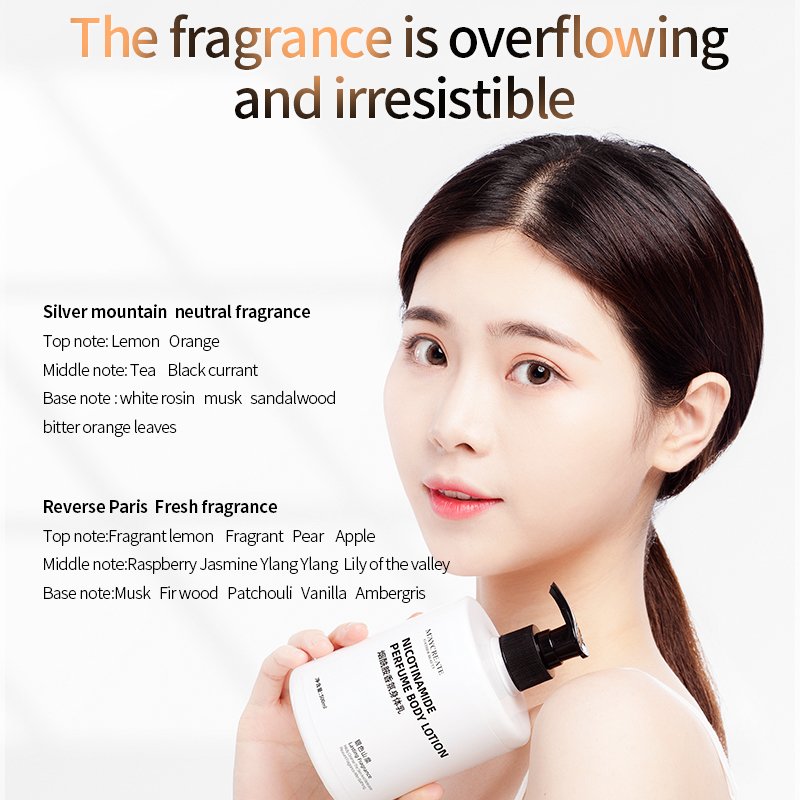 Private Label in Stock Body Lotion 500ml Nicotinamide Whitening Body Lotion Moisturizing Body Lotion Tube Factory Wholesale