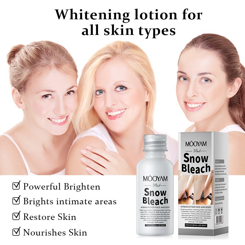 Skin Powerful Effective Whitening Snow Bleach Cream Underarm Whitening of Private Parts Strongest Whitening Cream Hot Sale Black