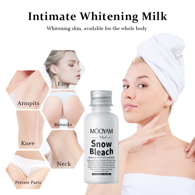 Skin Powerful Effective Whitening Snow Bleach Cream Underarm Whitening of Private Parts Strongest Whitening Cream Hot Sale Black