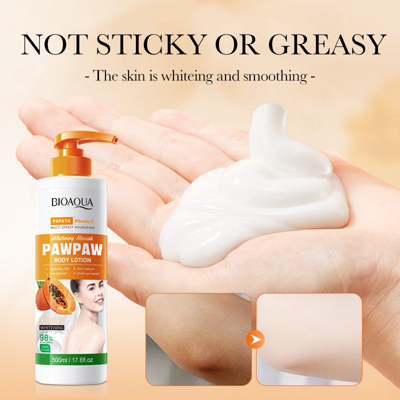 Wholesale deep moisturizing wrinkle reducing anti-aging refreshing and non greasy papaya vitamin C whitening body lotion
