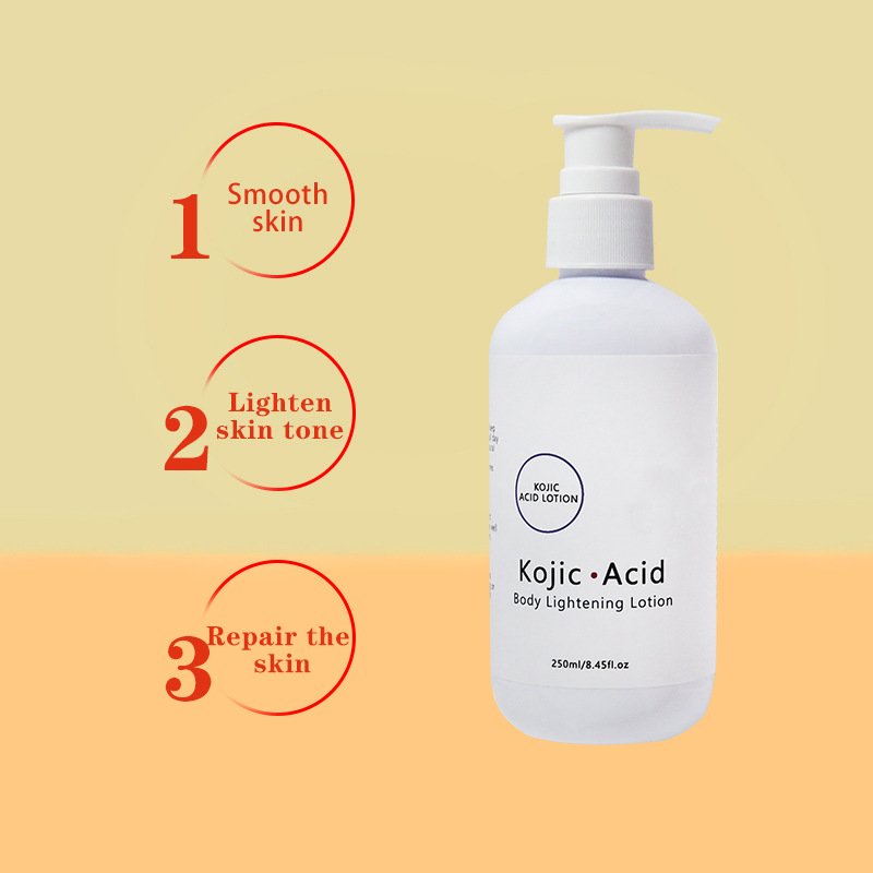 Private Label Kojic Acid Whitening Brightening Body Lotion Cream Skin Shine Whitening Moisture Body Lotion Cream