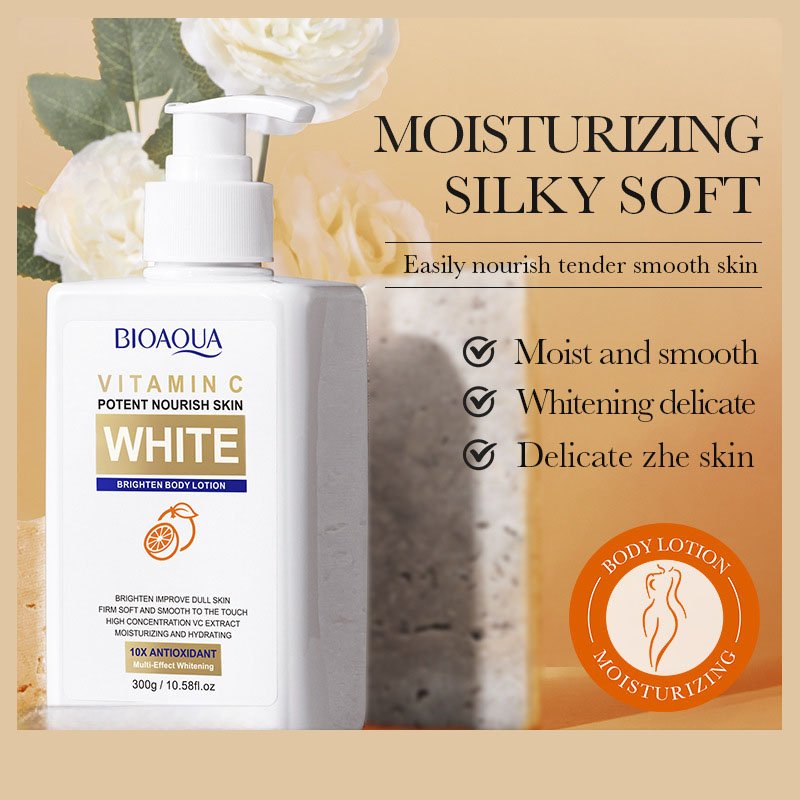 Vitamin C Body Whitening Lotion Vegan Body Lotion and Cream Silky Nicotinamide Whitening Vitamin C Body Lotion