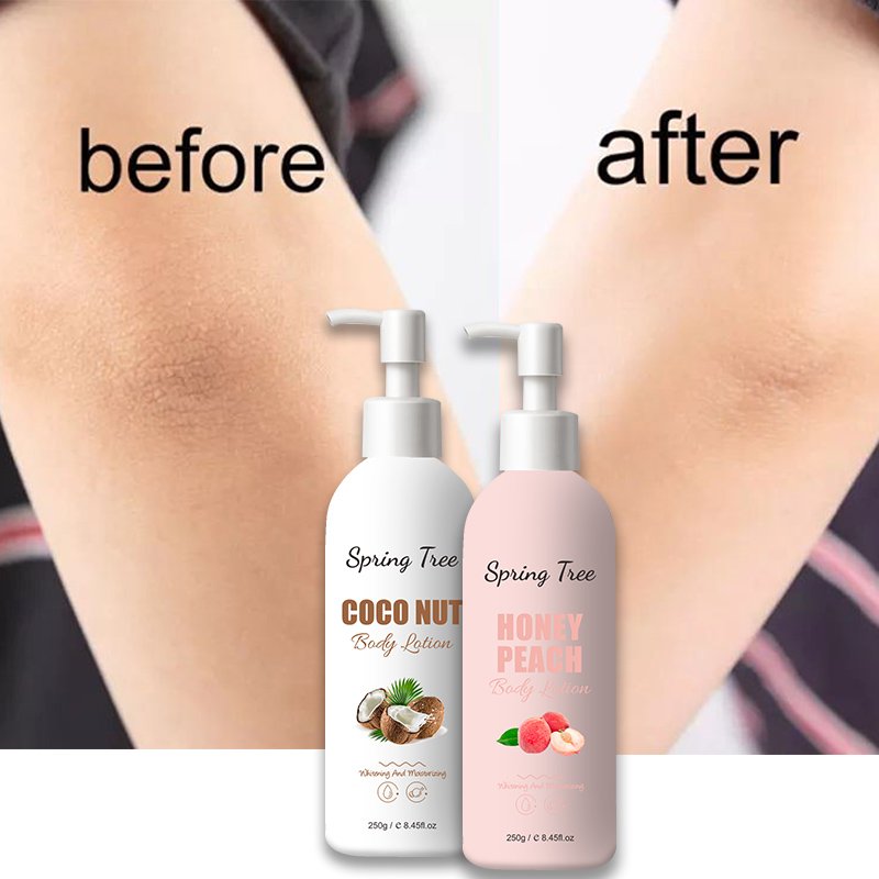 Moisturizing body lotion with four optional fragrances glow perfumes and lightening whitening body lotion