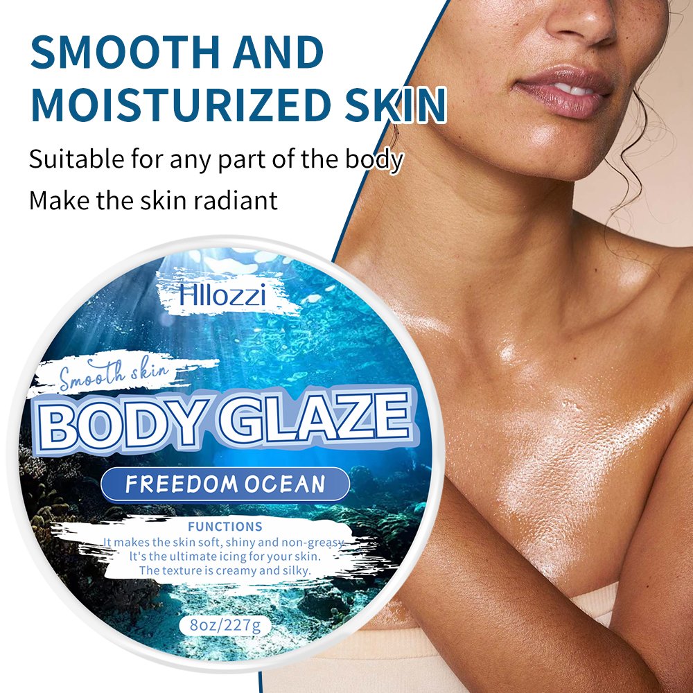 8oz/227g Hllozzi New FREEDOM OCEAN BODY GLAZE Whitening Body Lotion Pick Your Scent with Products Shea Butter Body Care Cream