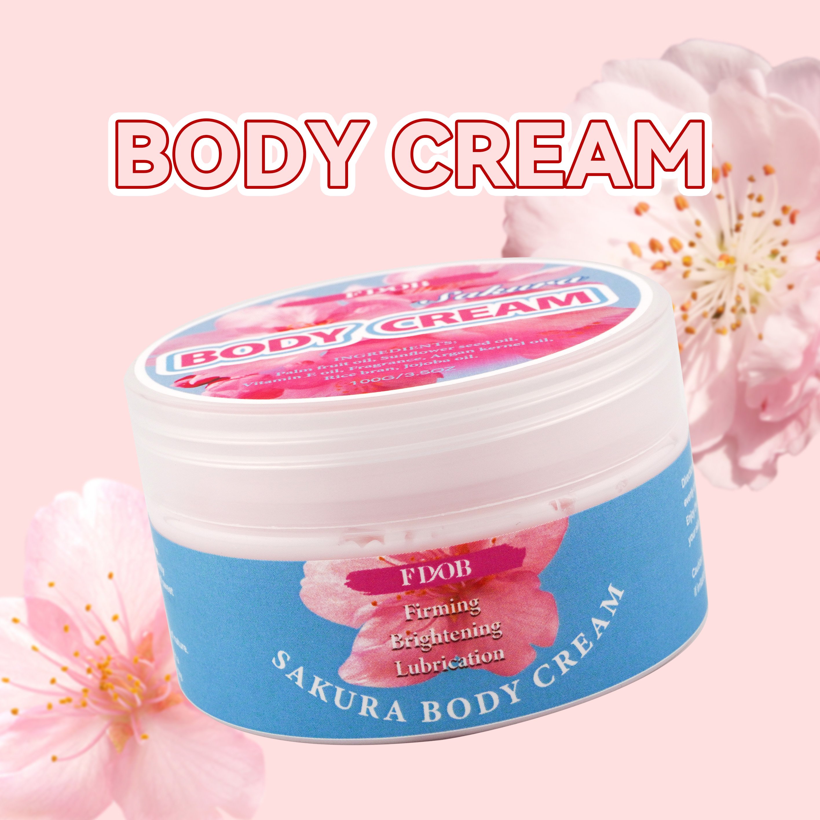 Wholesale Body Lotion Body Cream Customizable Fragrance Sakura Shea Butter Shea butter for Body