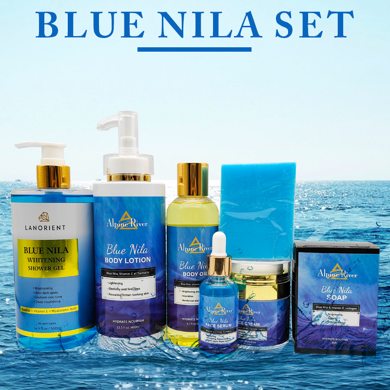 Private Label Skin Care Products Skin Whitening Cream Whitening Body Lotion NILA Christmas Brightening Skin Care Set For Women
