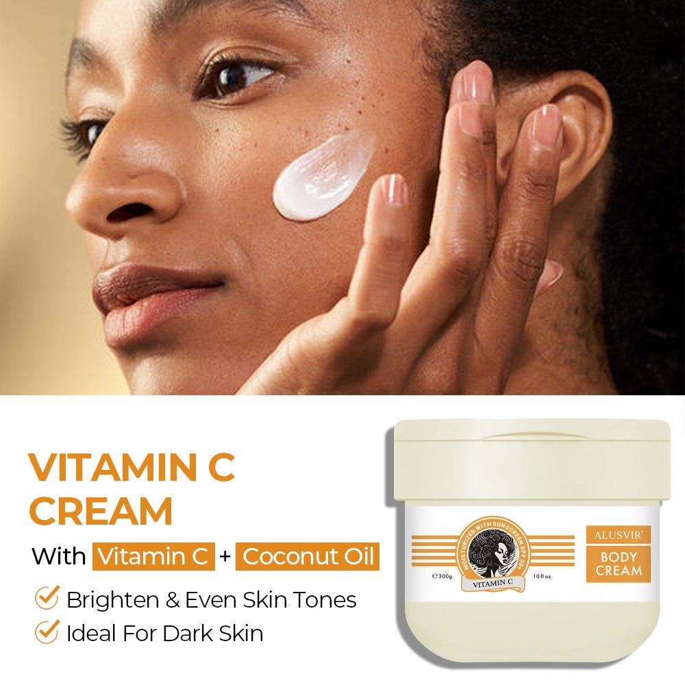 Korean Best Natural Spf30 Vitamin C Whitening Moisturizer Dark Spot Removing Bleaching Face Body Cream Lotion For Black Skin