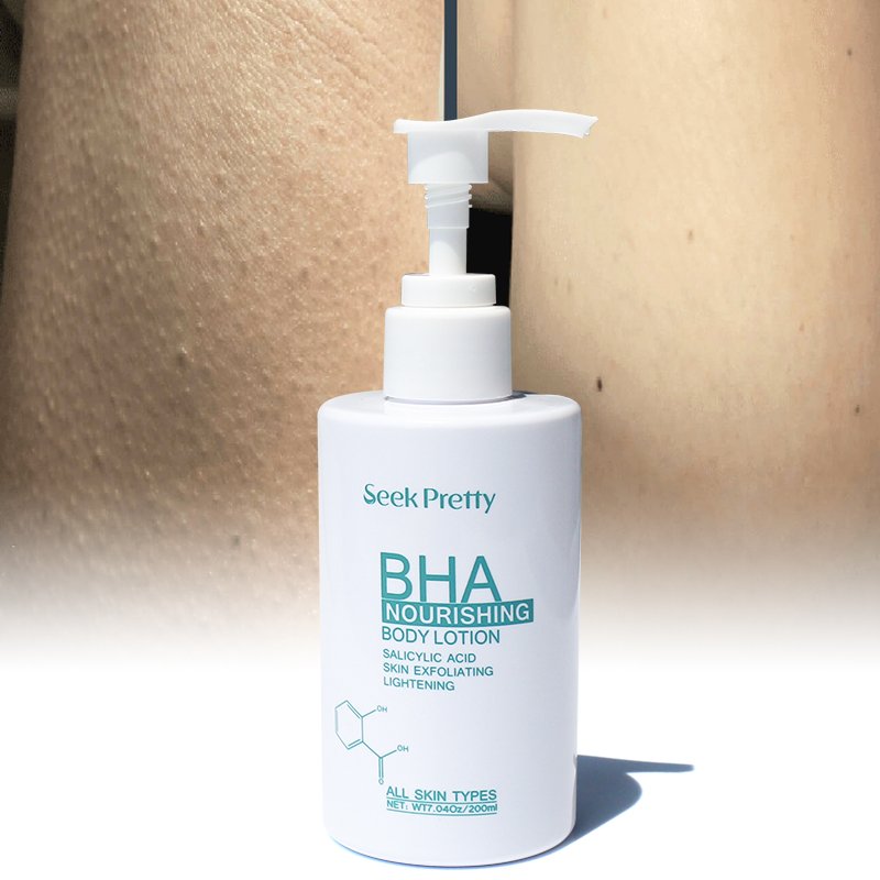 Custom Private Label Best Body Whitening Lotion Salicylic Acid Skin Exfoliating AHA BHA Peel Whitening Glow Body Lotion