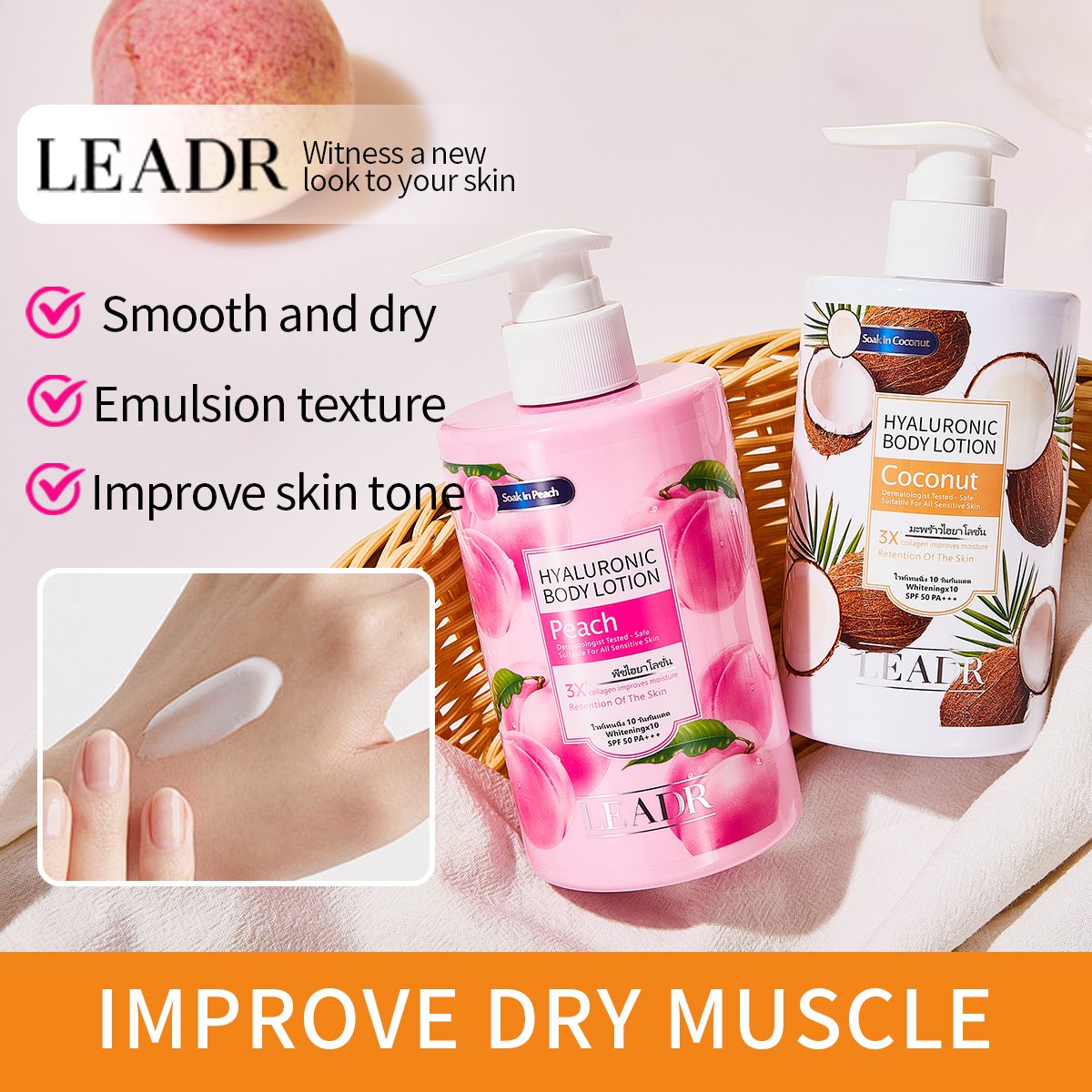OEM Korean Skin Care Brightening Bleaching Body Works Moisturising Lightening Body Lotion
