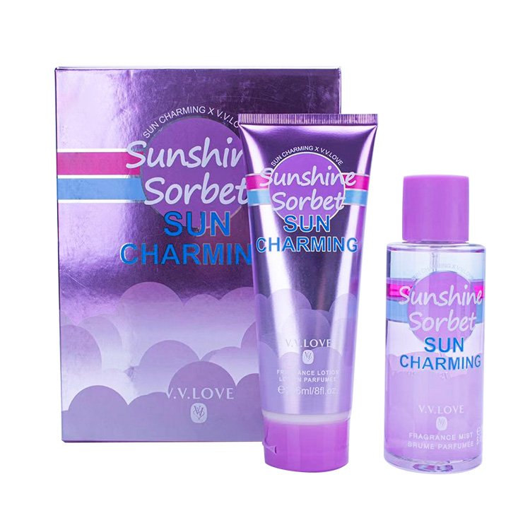 VL9062-12 V.V.LOVE 236ML High-quality Moisturizing Body Lotion and 250ML Milk Body Cream Mist for Women
