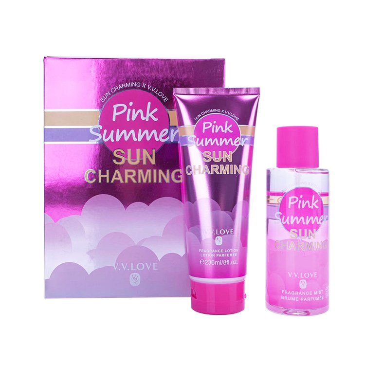 VL9062-12 V.V.LOVE 236ML High-quality Moisturizing Body Lotion and 250ML Milk Body Cream Mist for Women