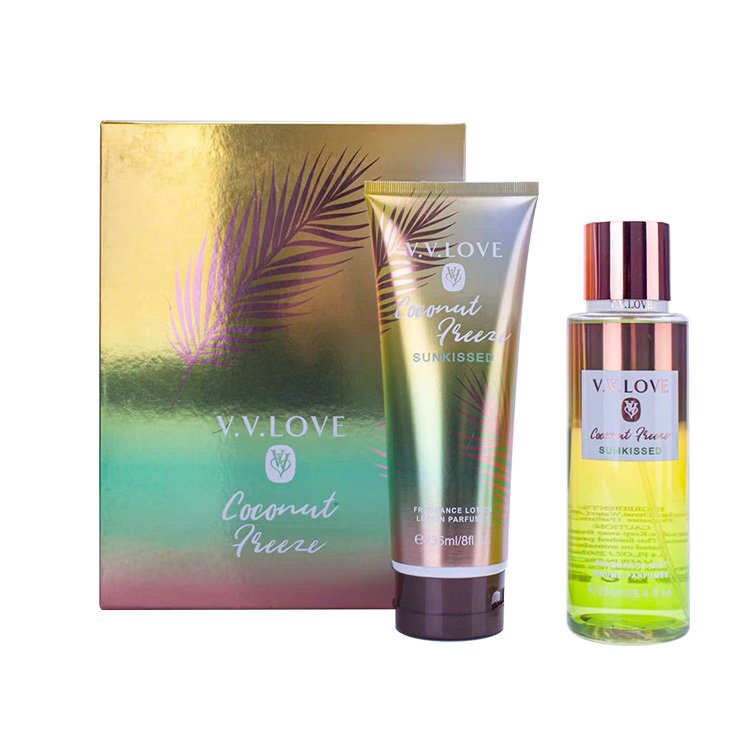 VL9062-12 V.V.LOVE 236ML High-quality Moisturizing Body Lotion and 250ML Milk Body Cream Mist for Women