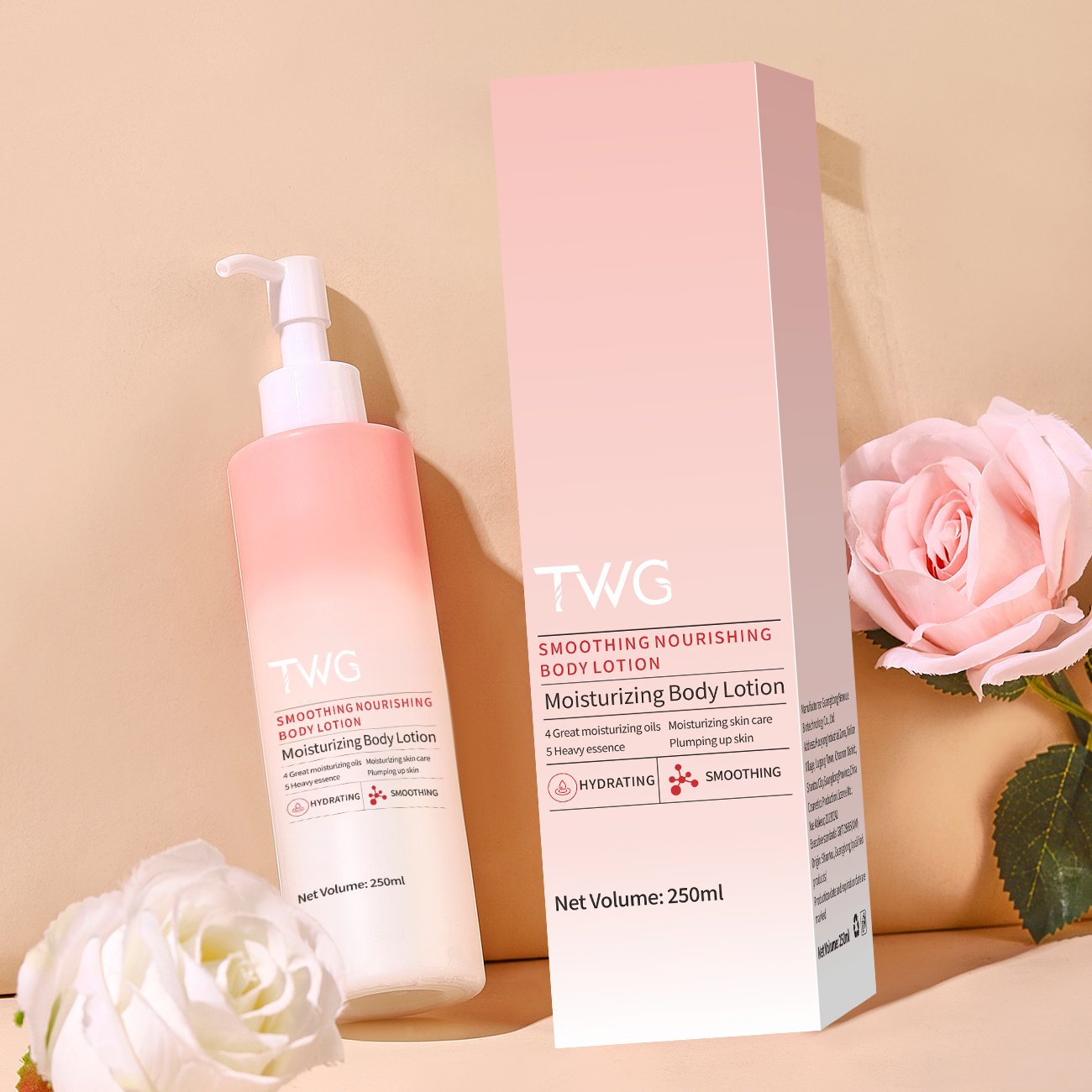 TWG Floral Fragrance Body Lotion and Cream for Dry Skin Body Care Whitening Nicotinamide Body Lotion