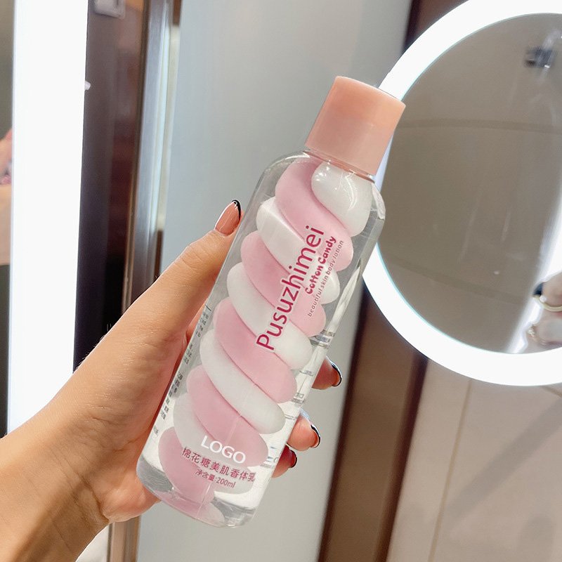 Hot Sale Wholesale Custom Nicotinamide Cotton Candy moisturize Body Milk Whitening Skin Care Body Lotion