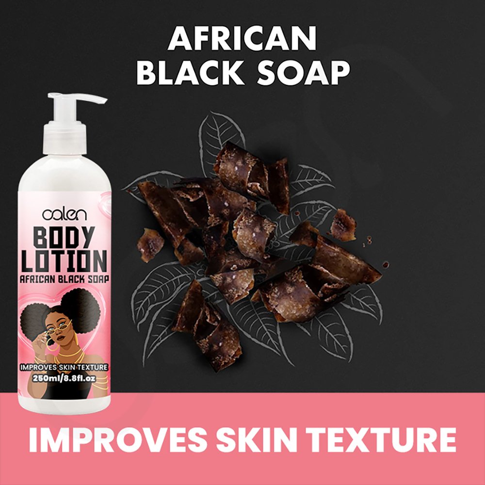 Luxfume 250Ml OEM Moisturizing Improves Skin Texture Body Lotion African Black Soap