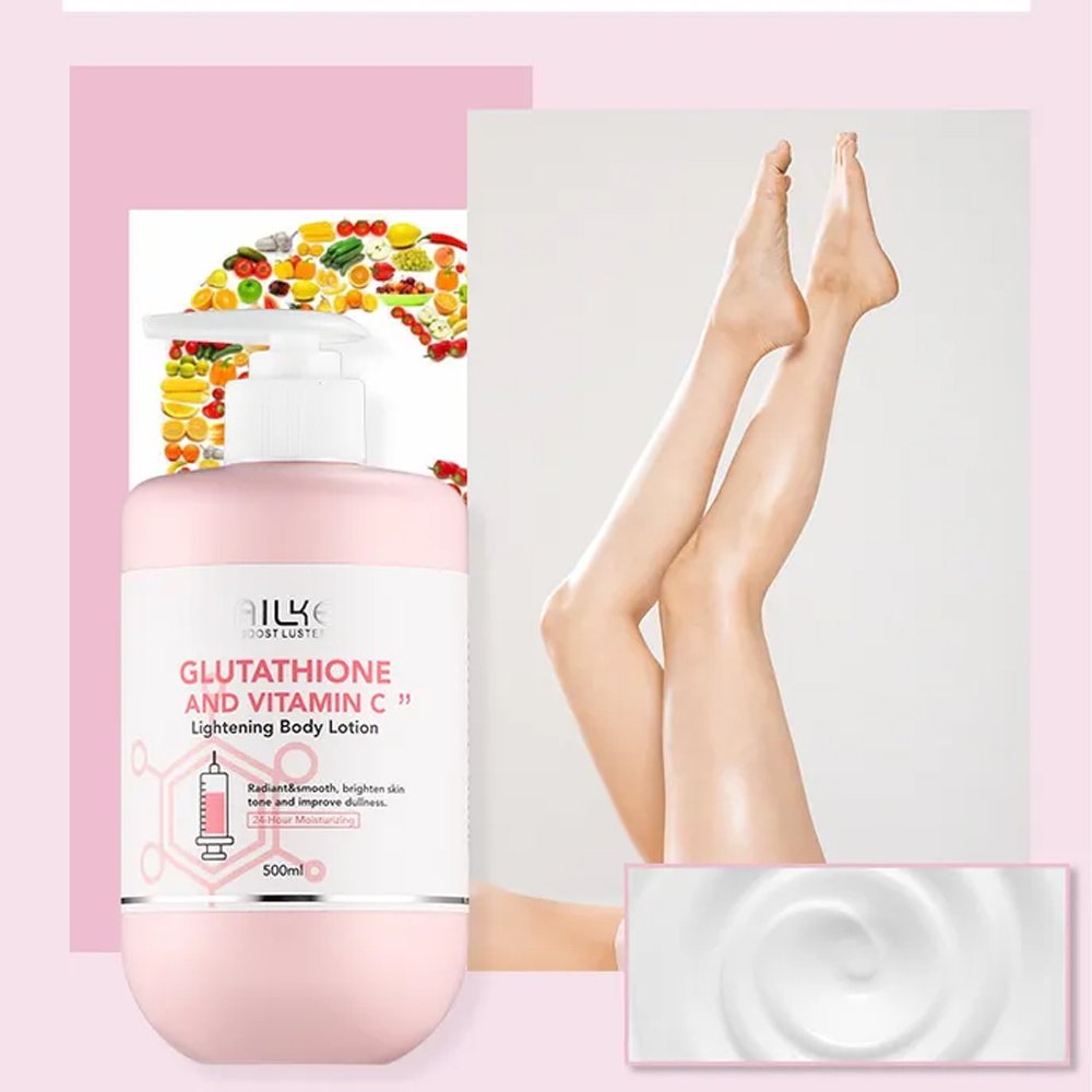 5 in 1 Double-Glutathione Vitamin C Body Lotion Whitening Body Cream Firming Body Oil Lightening Soap Skincare Kit