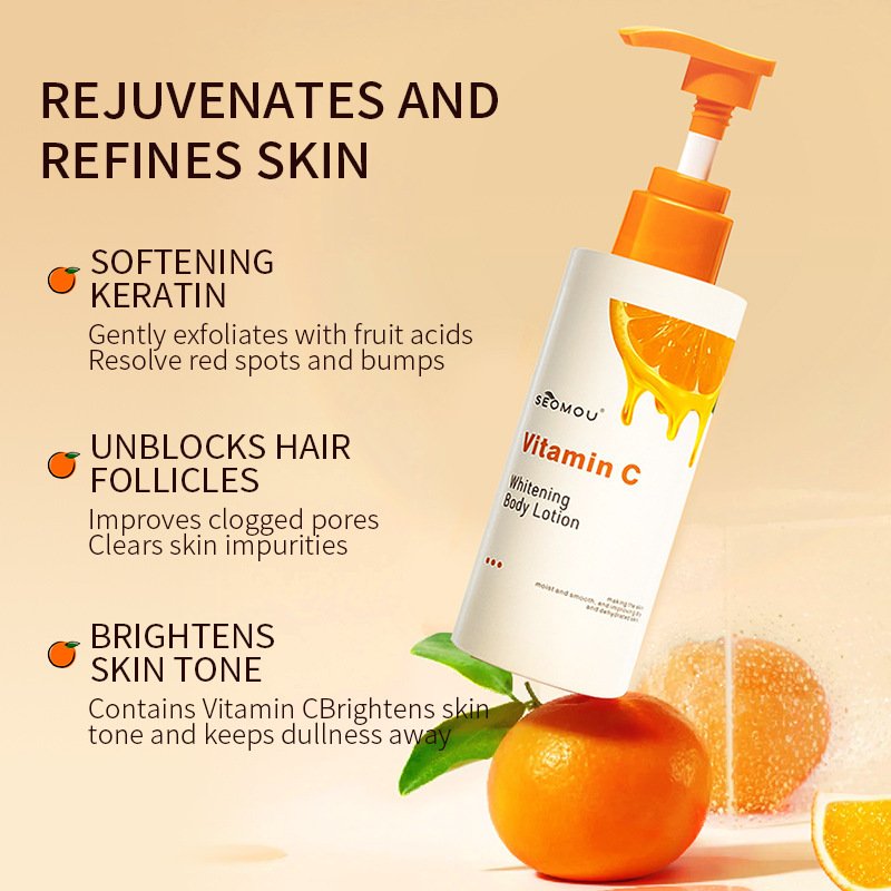 wholesale organic skin lightening high quality white whitening vitamin c body lotion for black skin