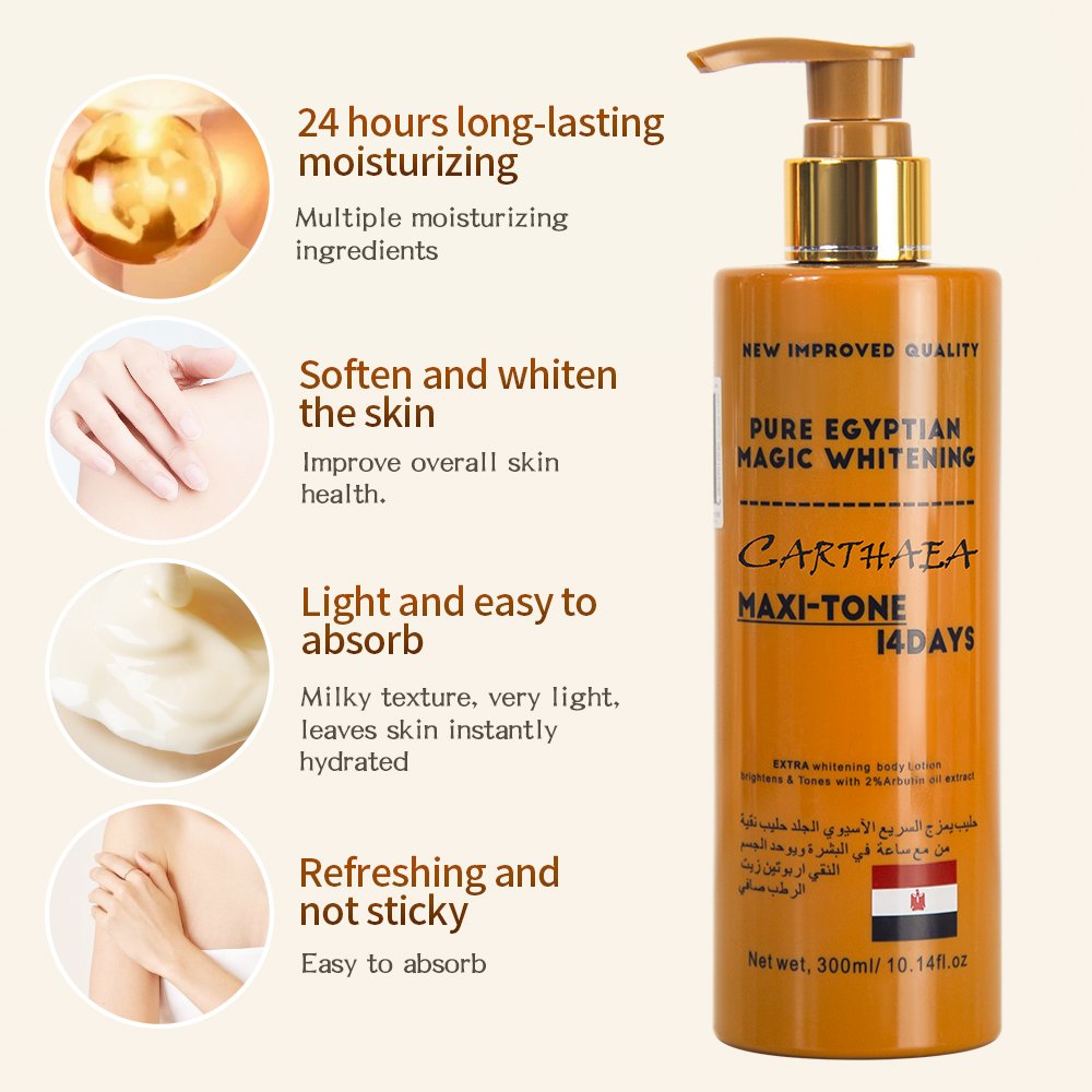 Wholesale Custom Factory Body Hand Care Product Gold Brightening Smell Good Nourish Whitening Vitamin C Lightening Body Lotion