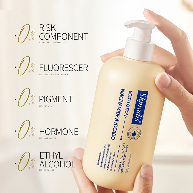 Niacinamide Avocado Body Lotion 500ml Whitening Moisturizing Organic Nourishing Skin Daily Body Care Lotion Private Label