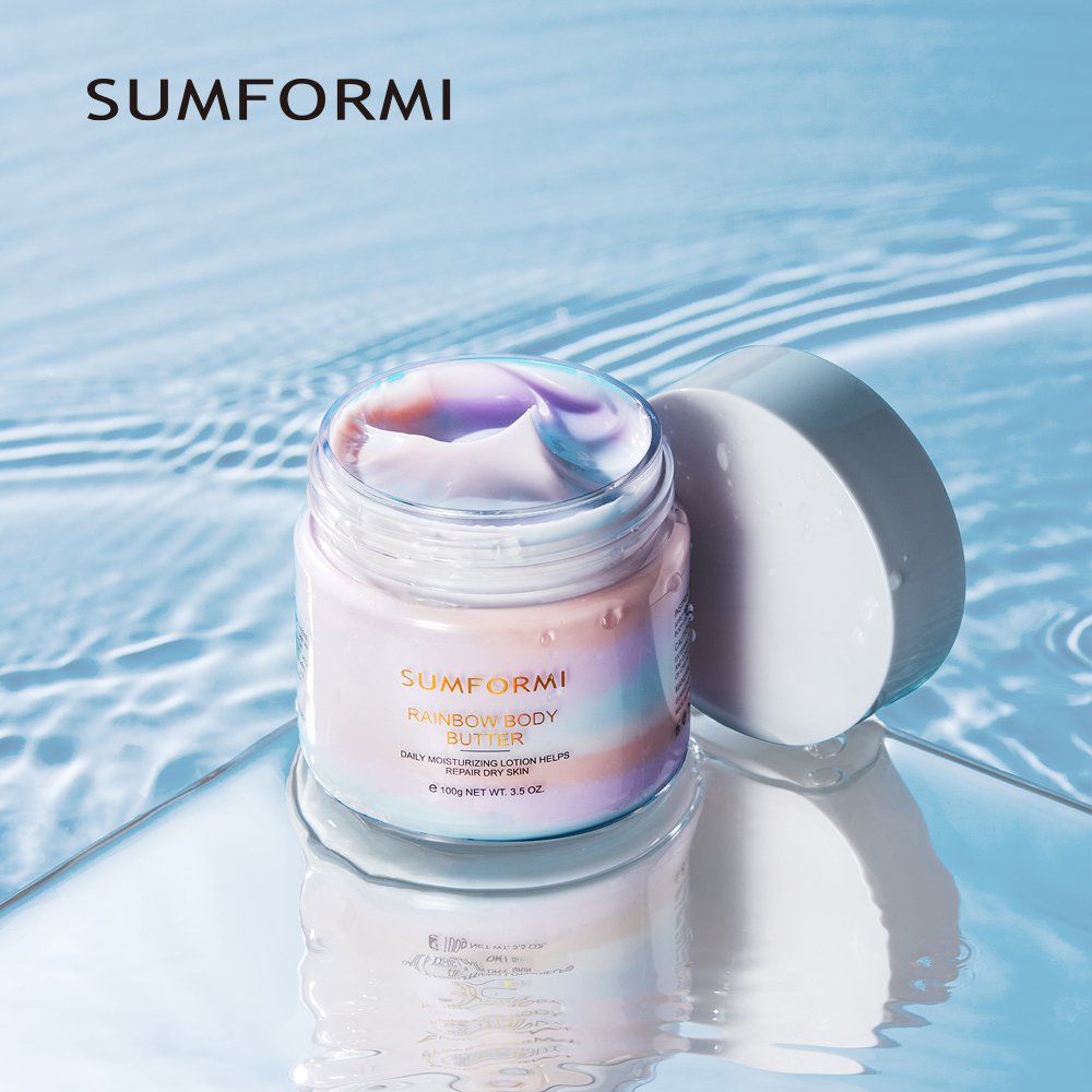 2024 Dry Skin Moisturizing whitening body lotion Organic Fruit Rainbow body lotion Whipped Body Shea Butter
