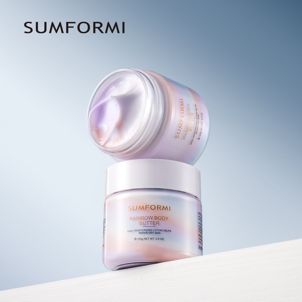 2024 Dry Skin Moisturizing whitening body lotion Organic Fruit Rainbow body lotion Whipped Body Shea Butter