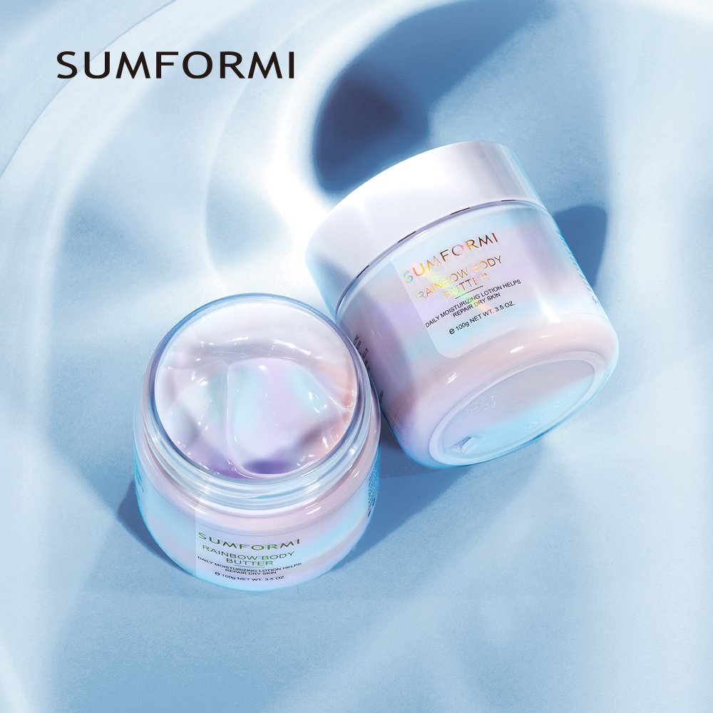 2024 Dry Skin Moisturizing whitening body lotion Organic Fruit Rainbow body lotion Whipped Body Shea Butter