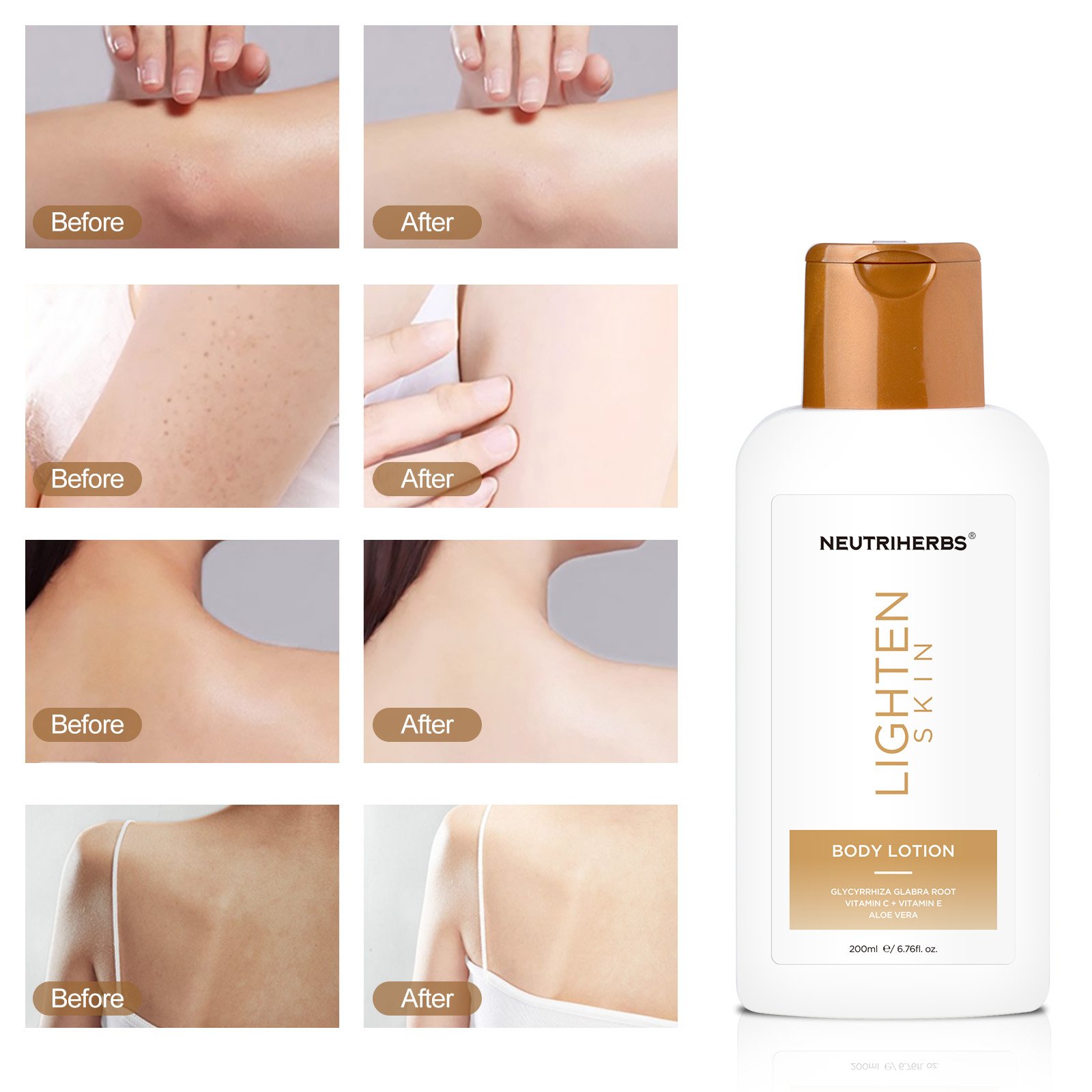 Neutriherbs Custom Logo Skin Care Products Whitening Lightening Body Lotion for women body care