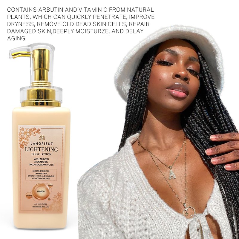 Private Label Organic White Lotion Remove Spots Cream Moisturizing Milk Whitening Body Lotion Lightening Skin Tone