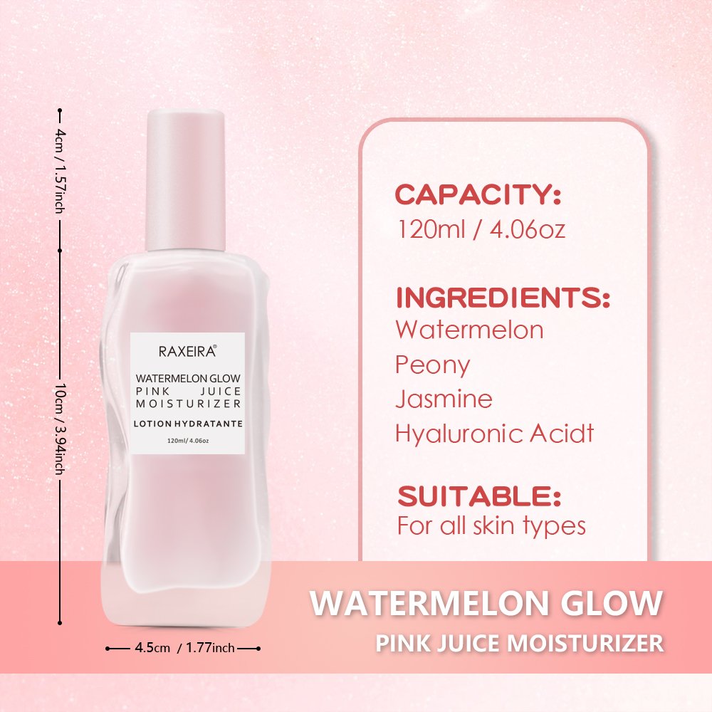 OEM ODM Whitening Lotion Pink Juice Moisturizing Face Cream Body Lotions For Women Watermelon Glow Moisturizer Lotion