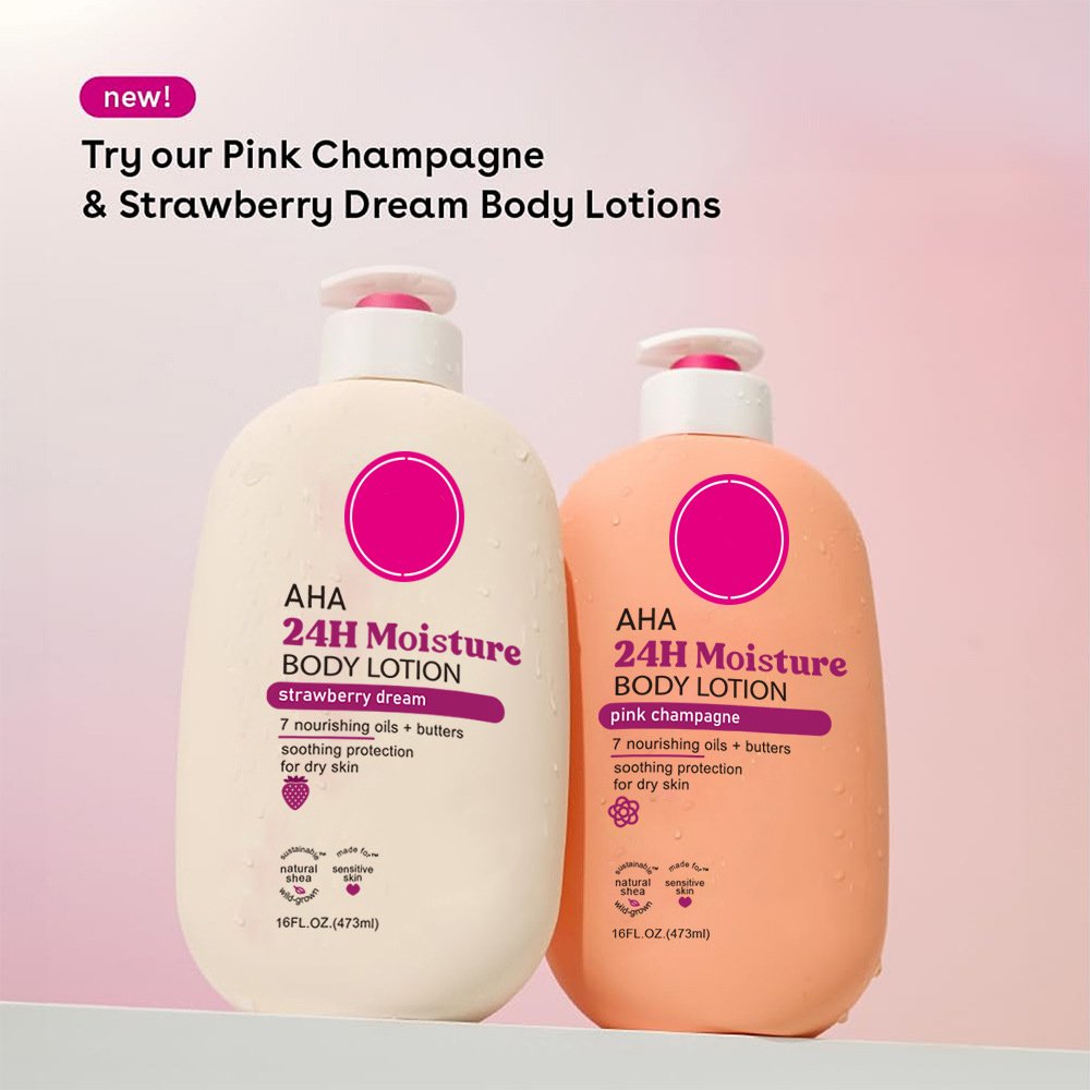 Vegan Herbal Body Lotion Moisturizer Glycerin Strawberry Vanilla Scent Gentle Hand Foot Care OEM Private Label Service Available