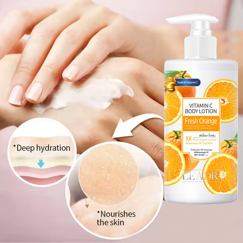 Wholesale Moisturizing Brightening Skin Whitening Body Lotion Collagen Retinol Vitamin C Body Lotion