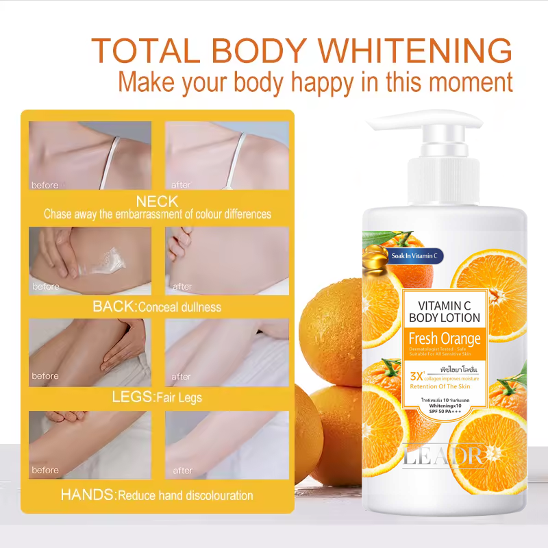 Wholesale Moisturizing Brightening Skin Whitening Body Lotion Collagen Retinol Vitamin C Body Lotion