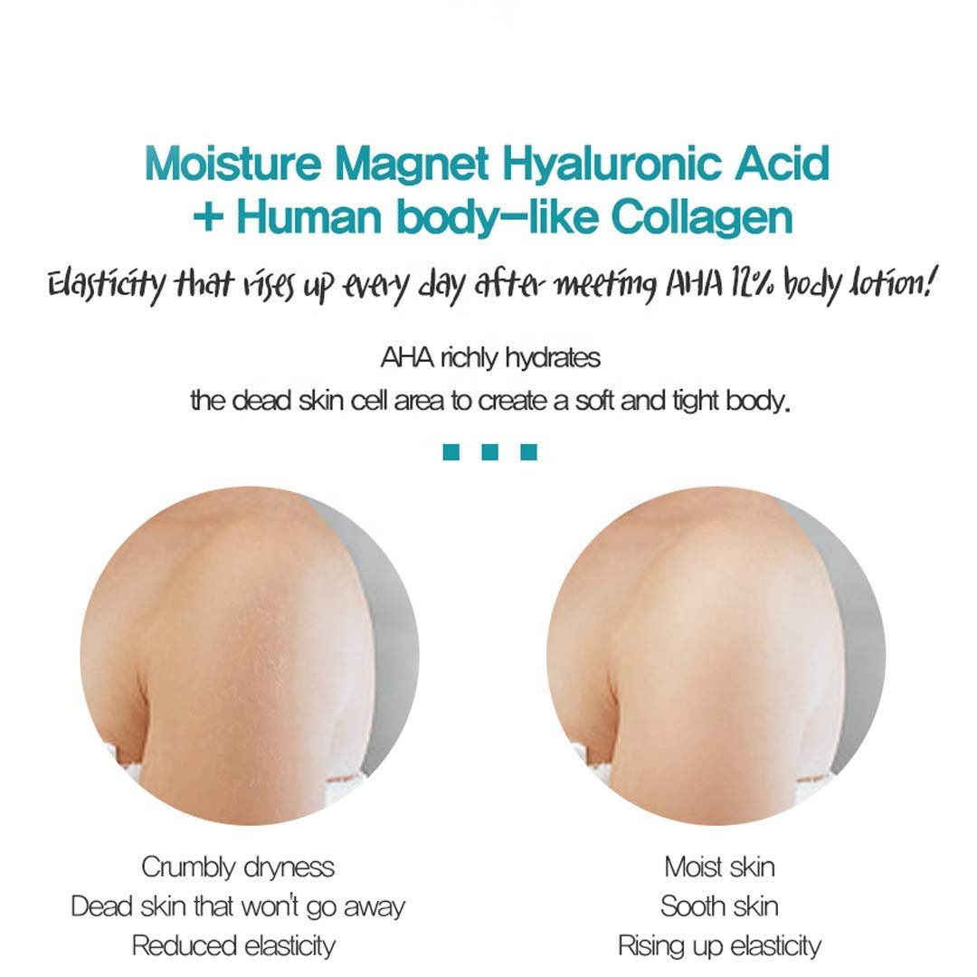 Private Label Natural Skincare Exfoliant Deep Nourishing Repair Firming Fast Brightening Moisturizing Whitening Aha Body Lotion