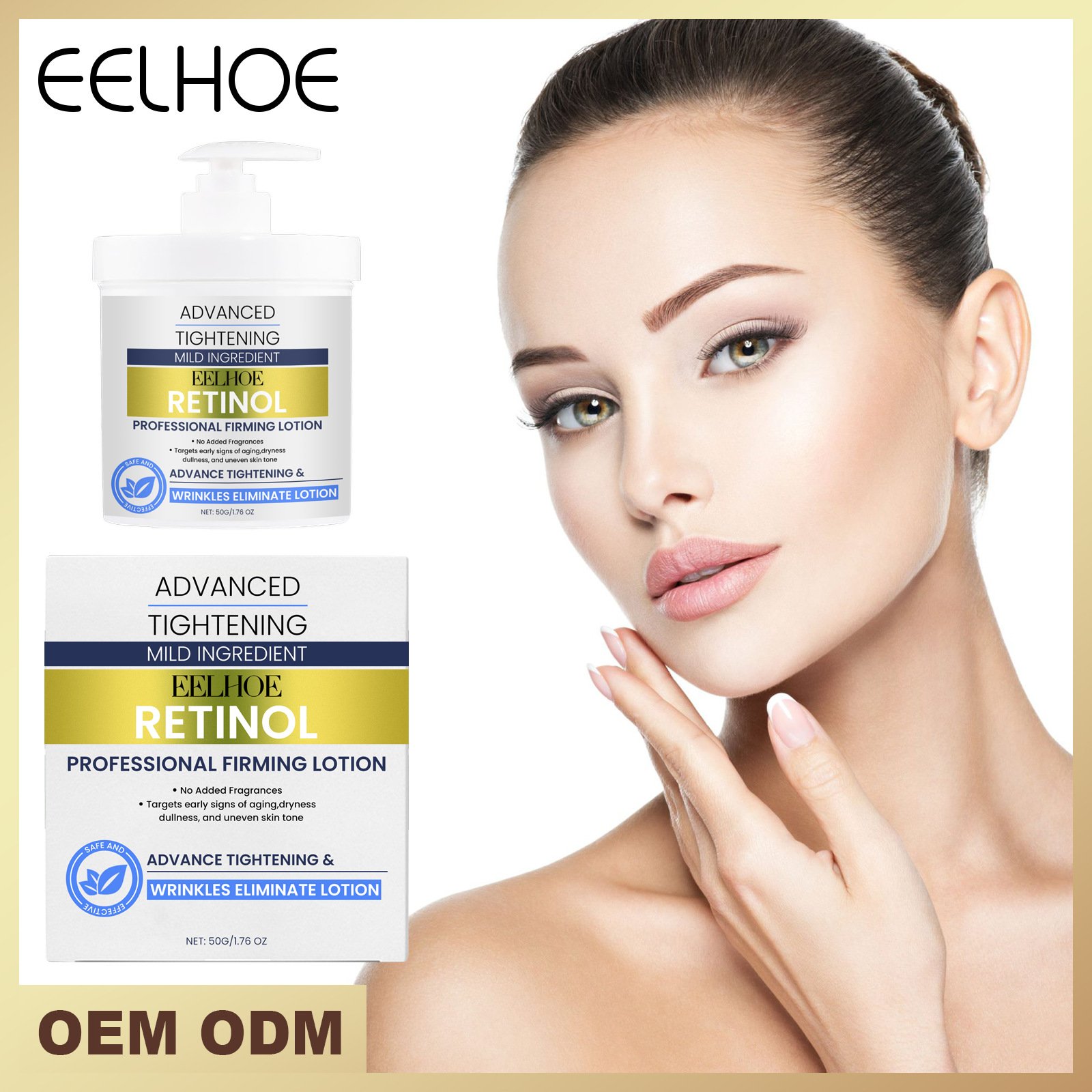 EELHOE firming skin lotion repair cream nourish soft skin gloss daily skin care moisturizing body cream 50g